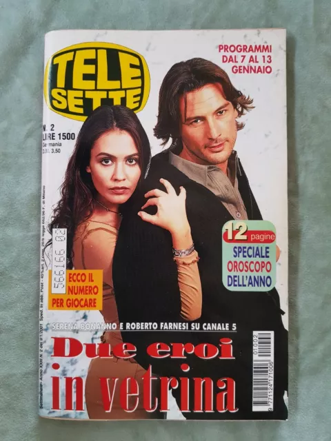 7) Telesette Italian Magazine N 2/2001 Caprioglio Farnesi Bonanno Pippo Baudo