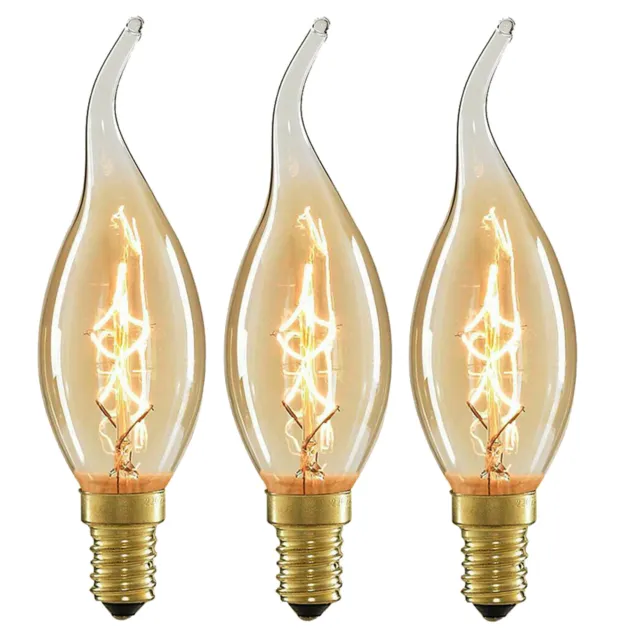 E14 Edison 60W Vintage Retro Lampe Glühbirne Filament Glühbirne Birne
