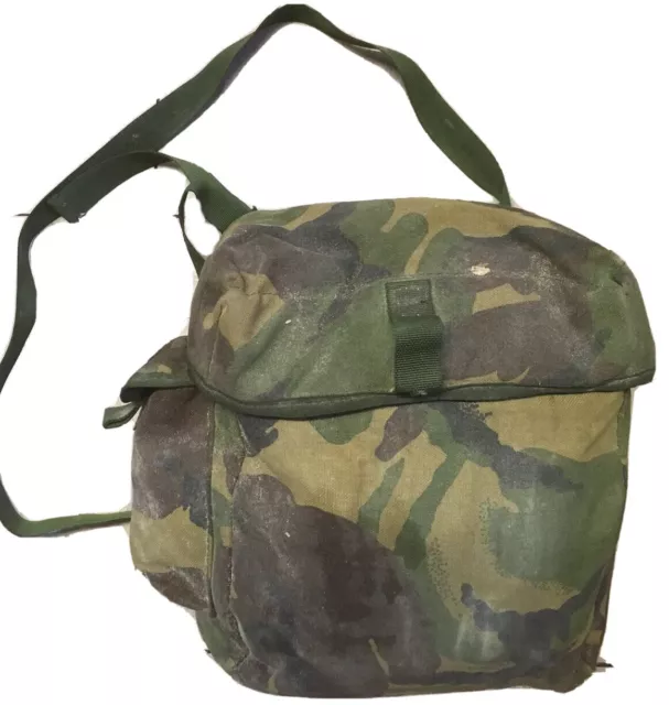 BRITISH ARMY RESPIRATOR BAG DPM CAMO shooting Satchel Grab Haversac S10 Gas Mask