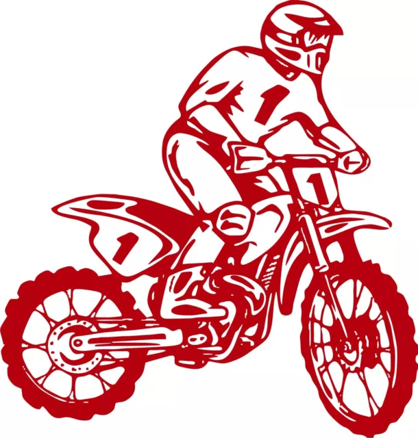 Motorcycle Dirt Bike Motocross Car Truck Window Laptop Vinyl Decal Sticker