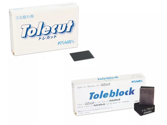 200x Kovax Tolecut Stick-On Streifen Schwarz K3000 29*35mm inklusive 1xToleblock