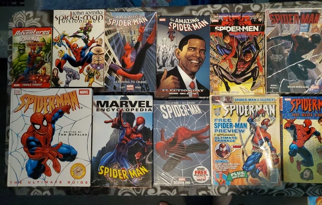 Marvel Graphic Novel Lot Masterworks  Spider-man HC TPB best of  Encyclopedia