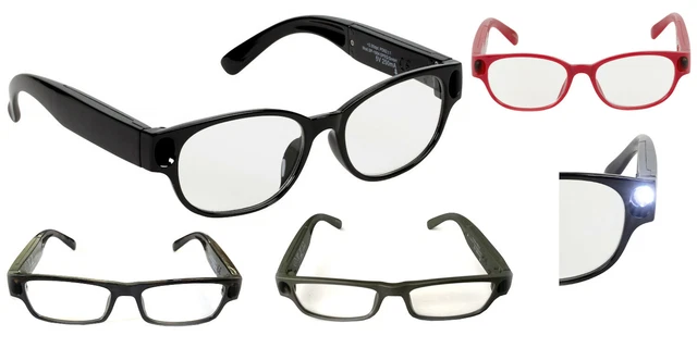 SPEQ LUNETTES DE Lecture Avec LED Lumière Aide A Lire Étui USB EUR