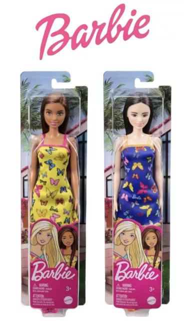 Barbie Mode Puppe Sommer Schmetterlinge Kleid lange Haare 29 - WÄHLEN SIE IHREN STIL