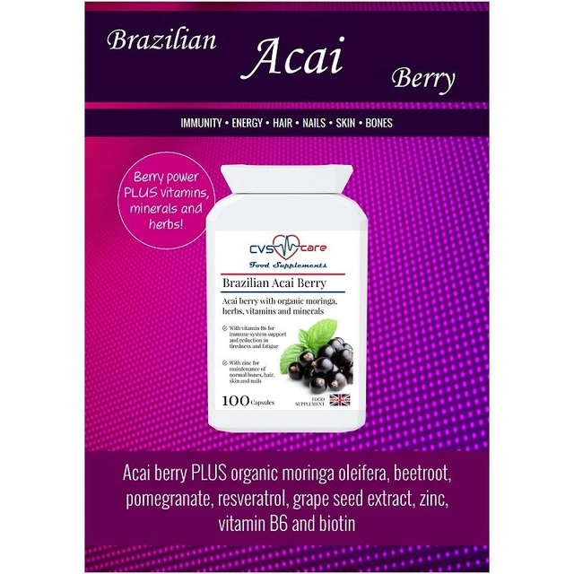 BRAZILIAN ACAI BERRY Weight Loss Antioxidant Immunity 100 caps