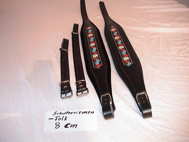 6cm Akkordeongurte,Accordion Straps,Bretelles, (Folk-BRAUN