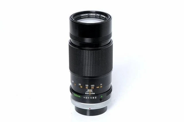 Canon Fd 200mm F4 S. S. C. Mf Téléphoto Prime Objectif Excellent De Japon F/S 7