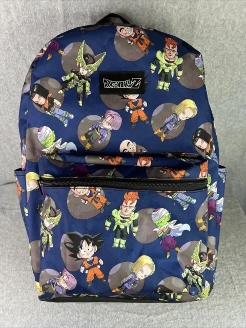 Dragon Ball Z All Over Character Print 17" Backpack, School Book Bag