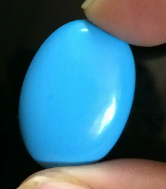 37.00 Carat Arizona Natural Blue Turquoise Faceted Oval Cabochon Loose Gemstone