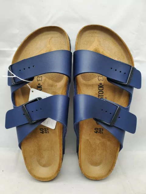 Birkenstock Unisex Arizona BS 0051751 Regular Fit Blue Birko-Flor Sandals