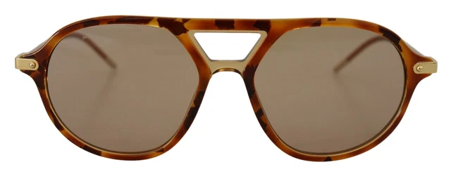 Dolce & Gabbana Brown Havana Acetate Frame Pilot Shades DG4343 Sunglasses One