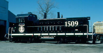 Original Railroad Slide: Illinois Central SW14 1509 FRESH! (1988 view)