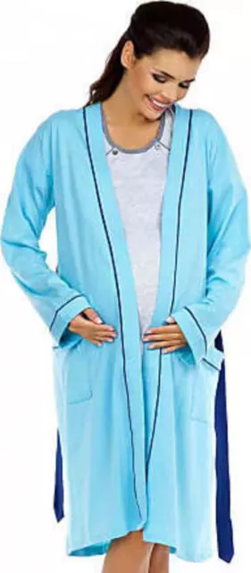 Zeta Ville nursing nightdr...be- light blue, US 4/6,-S.