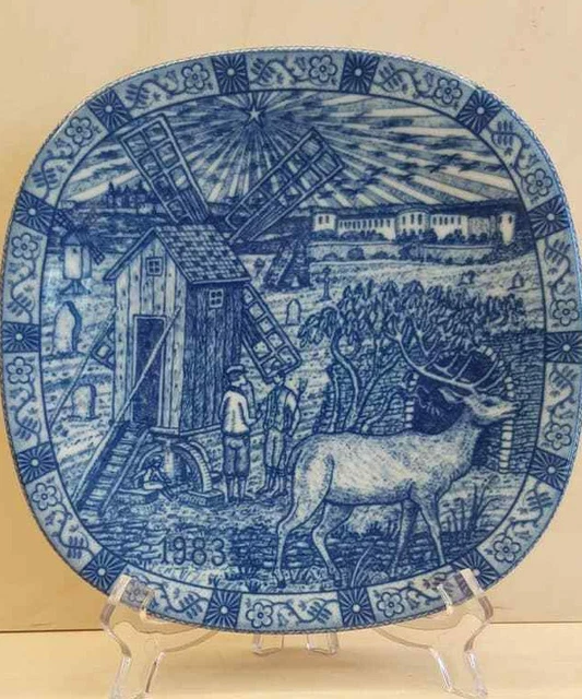 Christmas Plate Julen Rorstrand Sweden Collection 1983  Limited Edition