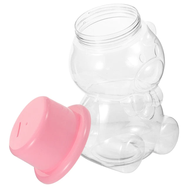 Plastic Child Candy Jar Money Saving Pot Coin Change Container
