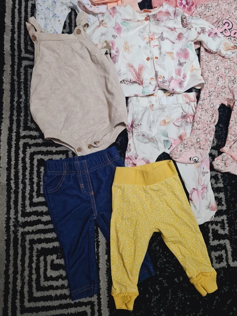#A89💜 Huge Bundle Of Baby Girl Clothes 0-3-6months NEXT GEORGE TED.B ELLE FRED& 7