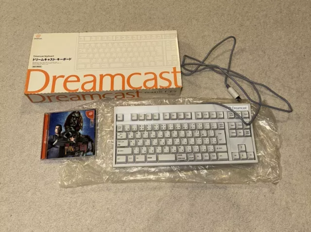 Teclado Dreamcast y la tipificación de los muertos conjunto probado en caja vendedor completo del Reino Unido