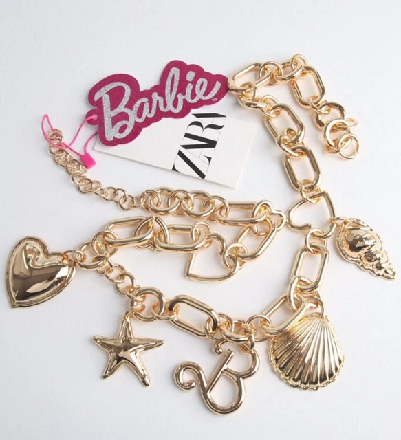 ZARA BARBIE™ MATTEL Charm Belt Golden Eu80/Us30 Ref 1856/804  display picture 3