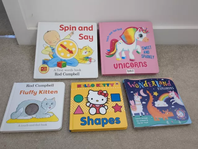 Babies Activity Book Bundle X 5 Includes Flip The Flaps, Touchy Feely & More