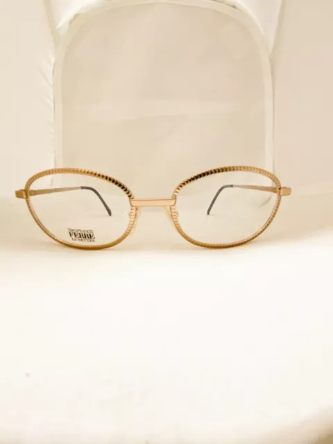 occhiale da sole vintage brand GIANFRANCO FERRE' mod: GFF136 gold super