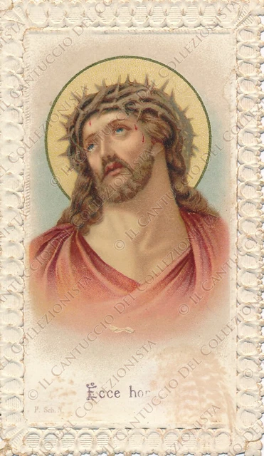 Santino Gesù Redentore coronato di spine Ecce Homo Canivet