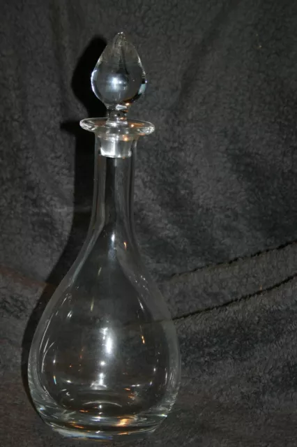 Große Glaskaraffe mit Glasstöpsel - 33,5 cm Höhe gesamt - Alter unbekannt - gute