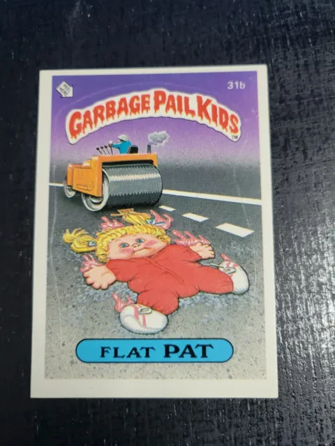 1985 Topps Garbage Pail Kids Card Series 1 OS1 Glossy Back GPK Flat Pat 31b