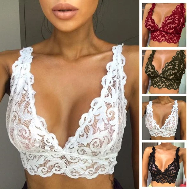 Dentelle Lingerie Soutien-gorge Sans manches Camisole Gilet Sexy Sous-vêtements