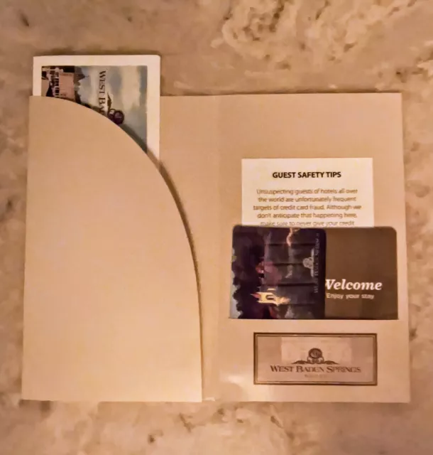 West Baden Springs Hotel Room Key Packet