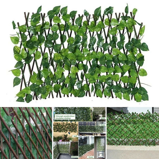 Recinzione Per Privacy Con Foglie Di Edera Artificiale – Pannello Espandibile 1,2 X 3,5 Metri, Per Giardino, Balcone E Pareti, Verde - 2