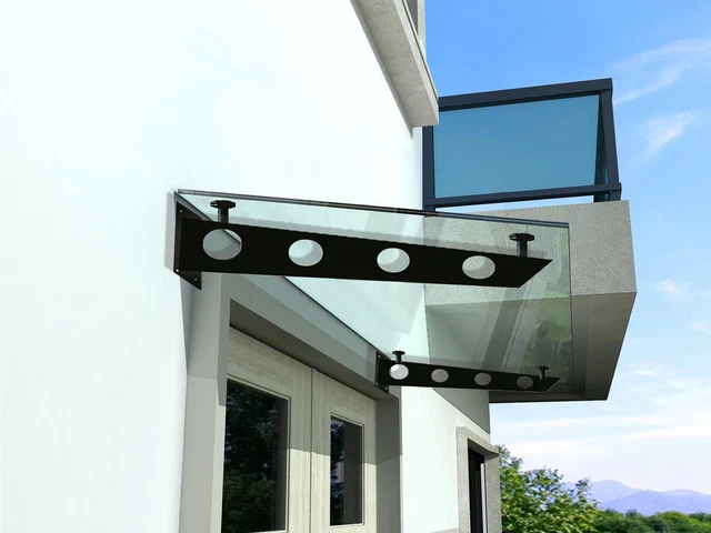 BuyLando.Shop 1 pz. S - supporto in acciaio inox per tettoia in vetro/supporto per tettoia/