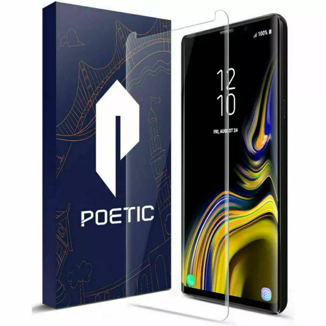 For Galaxy Note 9 Screen Protector | Poetic Ultra Thin Tempered Glass Clear