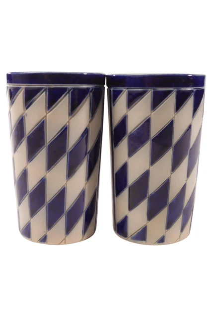 Becher blau Keramik