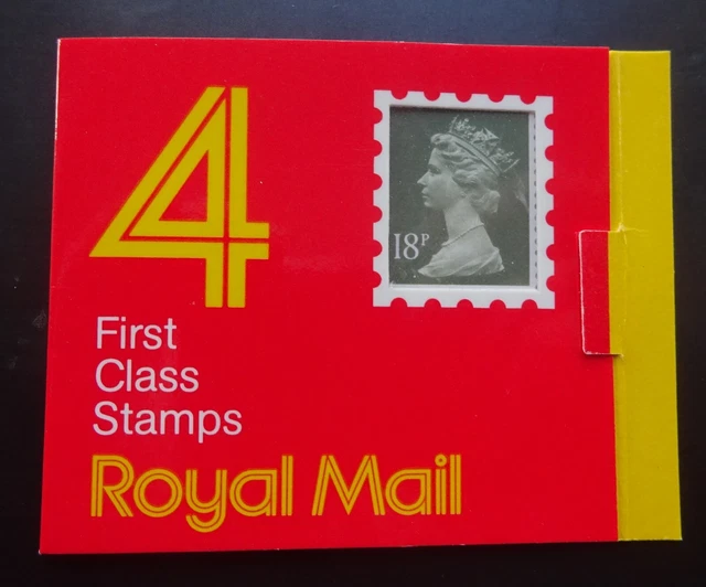 QE11 18p Window Booklet GC1  DB17(1) CODE A Mint