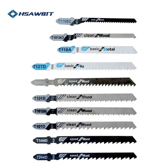 Jig Saw Blade Jigsaw Blades Set Metal Wood Assorted Blades Woodworking Cutting