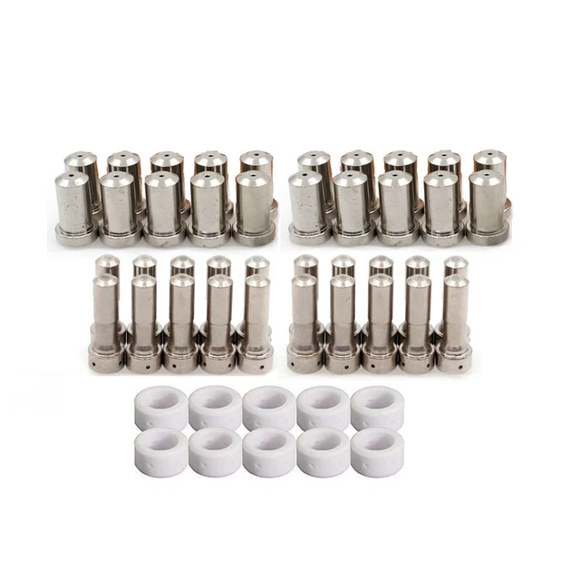 50pcs kit 33366 Electrode 33418 Nozzle 80A 33367 For ESAB PT-23 PT-27 Torch
