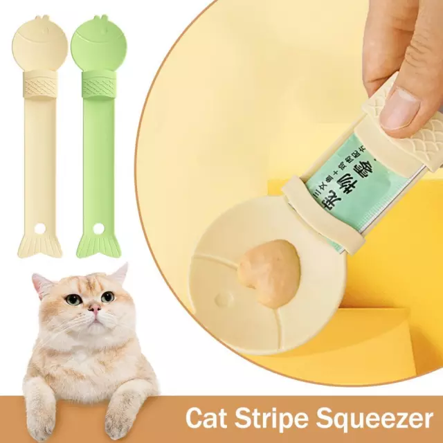 Pet Feeder Spoon Cat Strip Squeeze Spoons Multifunctional L8V9 Spoon Cat Z1F7