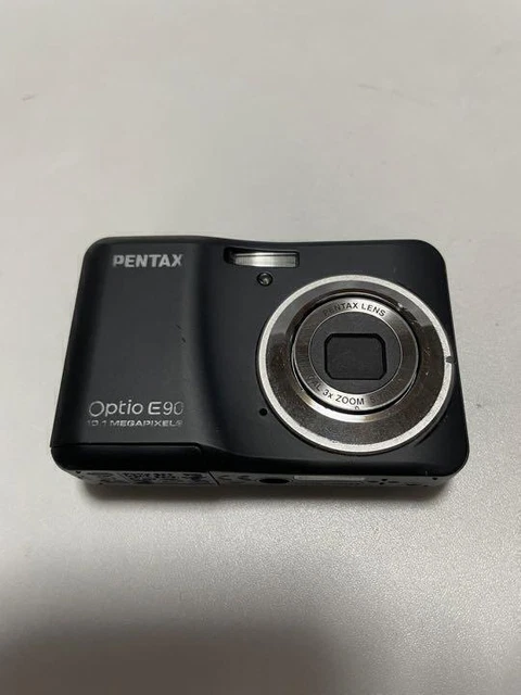 PENTAX OPTIO E90 Black Digital Camera AA Battery Tested