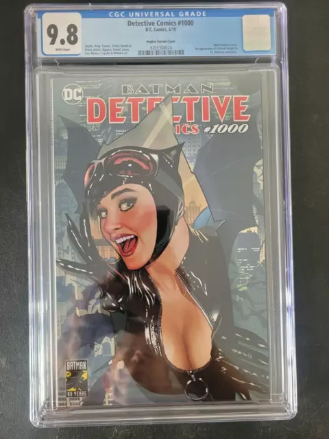 Detective Comics #1000 Cgc 9.8 Graded Dc Comics Adam Hughes Catwoman Variant
