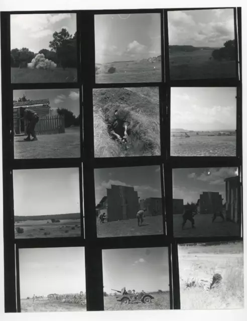 WW2 US Army Anti Tank Gun Soldier Jeep Contact Sheet John Florea WWII Photo A226