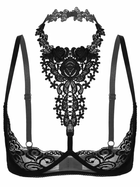 Reggiseno da donna sexy sollevamento petto aperto bralette sexy supporto collo staffa reggiseno sollevamento busto