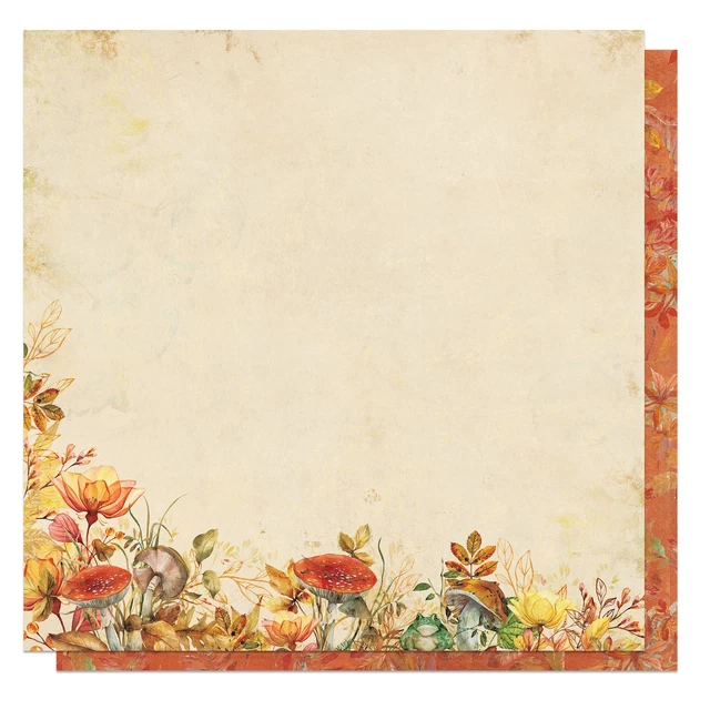 25 Pack Meadow's Glow Double-Sided Cardstock 12"X12"-Happy Harvest GLO12-4291
