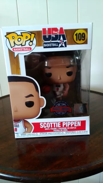 Funko Pop USA Basketball popvinyl figure Scottie Pippen 109 BNIB 2021 Special Ed