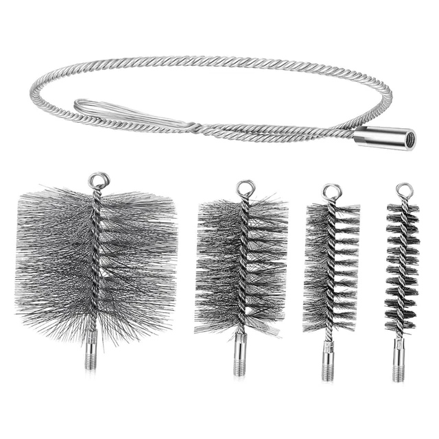 Gaine Inox flexible double paroi pour tubage cheminée 80 Couronne 30