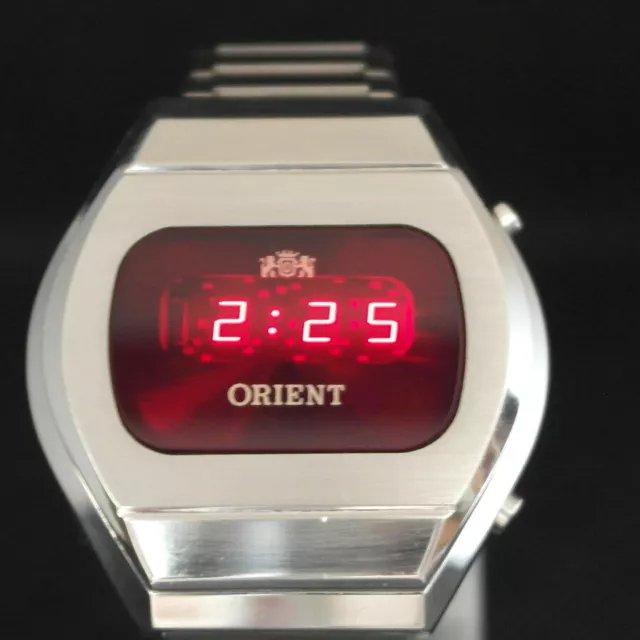 VINTAGE DIGITAL RED LED MEN S WATCH ORIENT Touchtron Quartz 1976