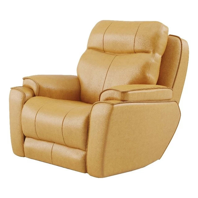 Southern Motion Showstopper Leather Rocker Recliner in Tan/Caramel Southern Motion Showstopper Leather Rocker Recliner in Tan/Caramel