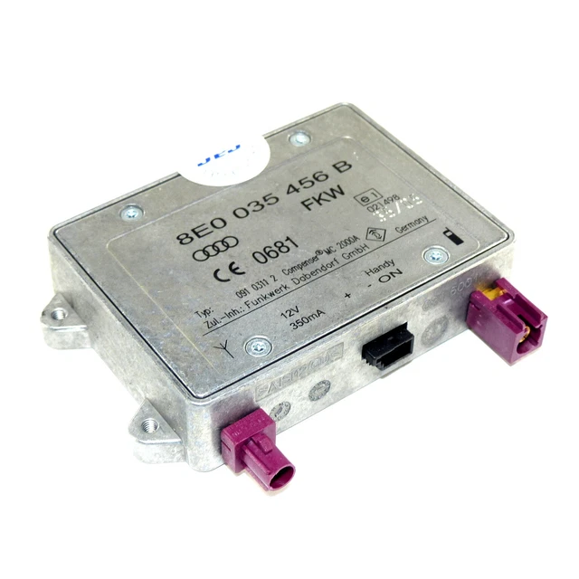 Audi A6 4F A2 8Z A3 8P A4 8E 8EC A8 4E Amplifier Compenser Telephone 8E0035456B