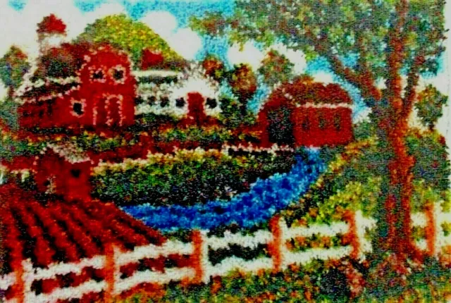 Kit De Alfombras De Gancho De Pestillo ""Heritage Homestead"" Vista Escénica Vendedor Del Reino Unido