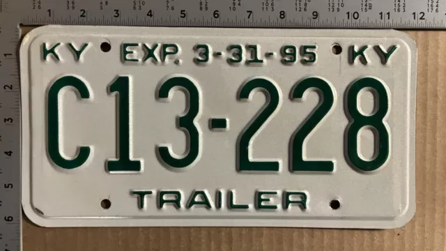 1995 Kentucky trailer license plate C13-228 trailer plates are GREAT 13464