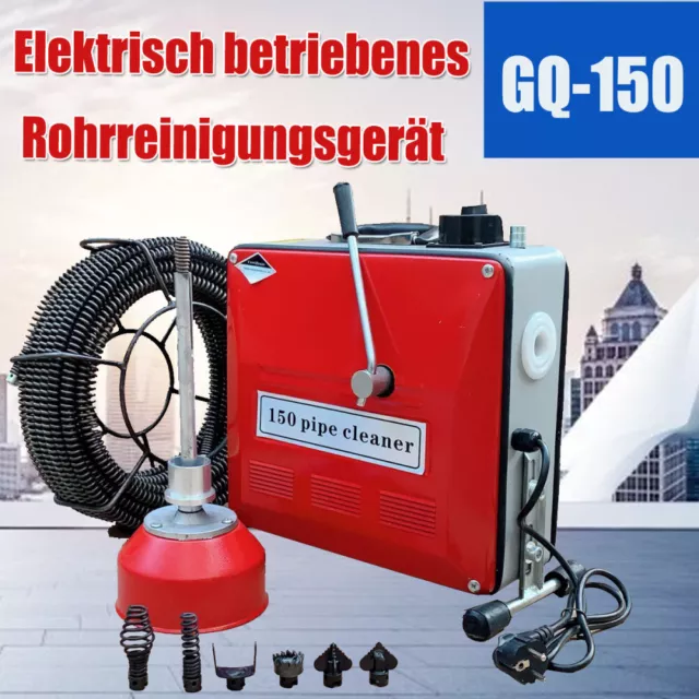 900W Rohrreinigungsmaschine Rohrreinigungsgerät Rohrreiniger Abflussreiniger